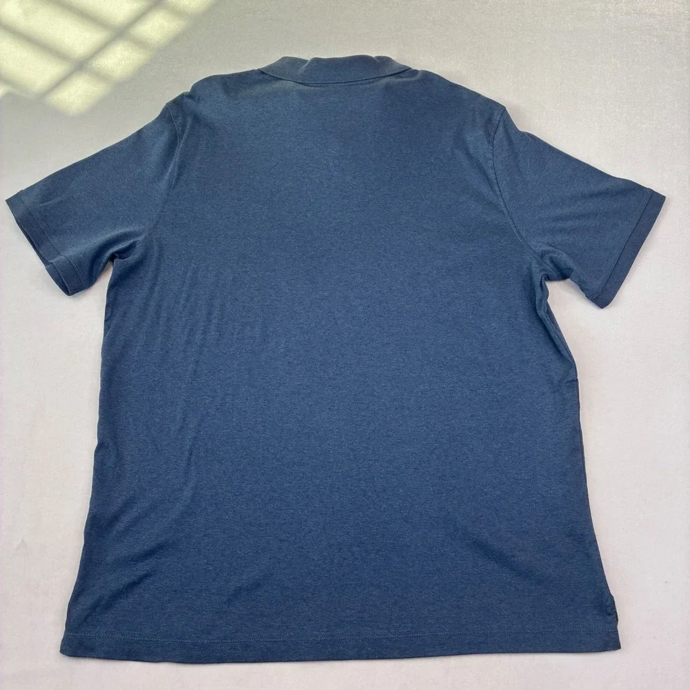 Banana Republic Polo Shirt Men XXL Tall Blue Luxe Touch Slim Fit NEW